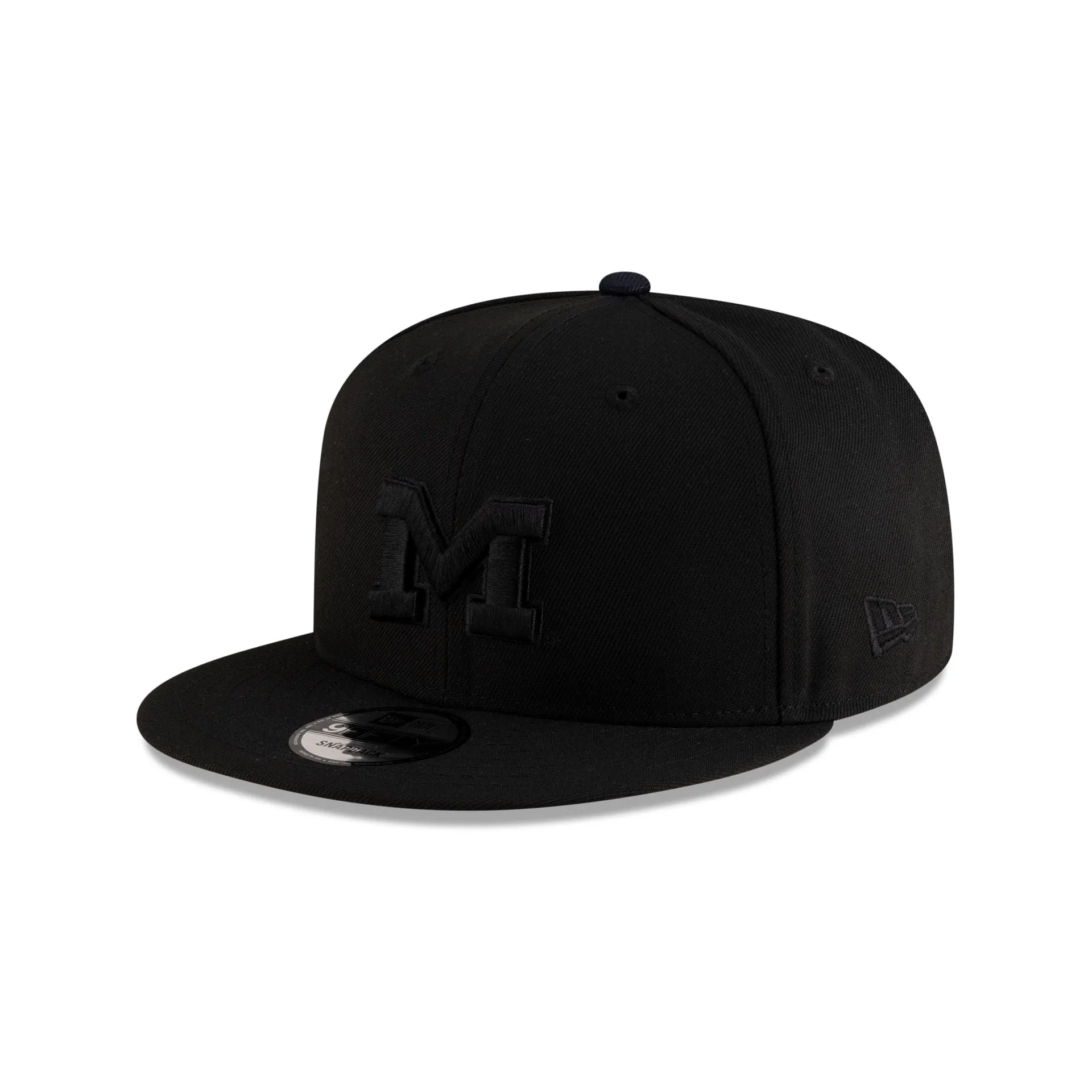 Michigan Wolverines Black on Black 9FIFTY Snapback Hat sold by New Era product image thumbnail 3