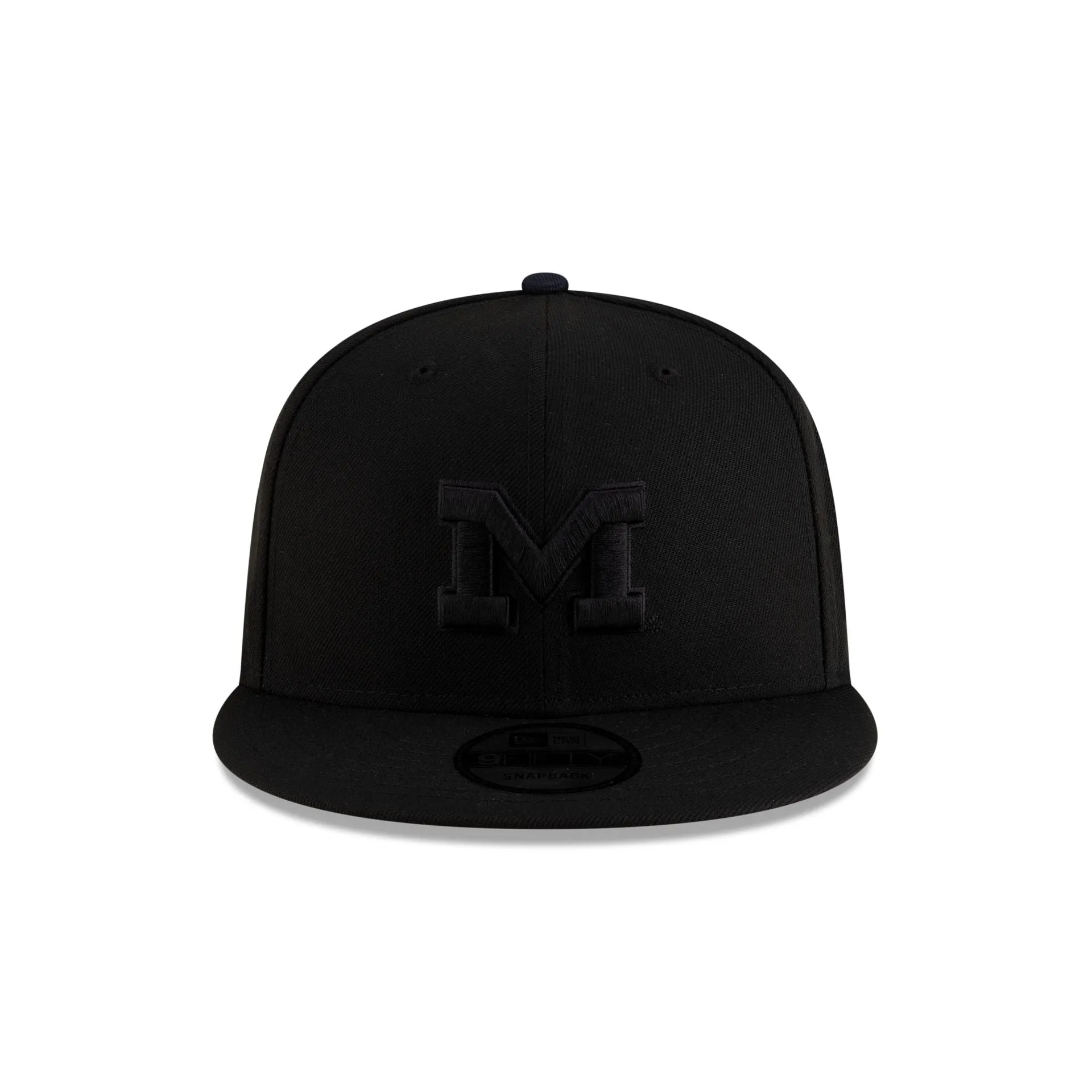 Michigan Wolverines Black on Black 9FIFTY Snapback Hat sold by New Era product image thumbnail 2