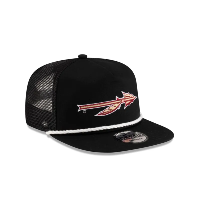 Florida State Seminoles Black Golfer Trucker sold by New Era
