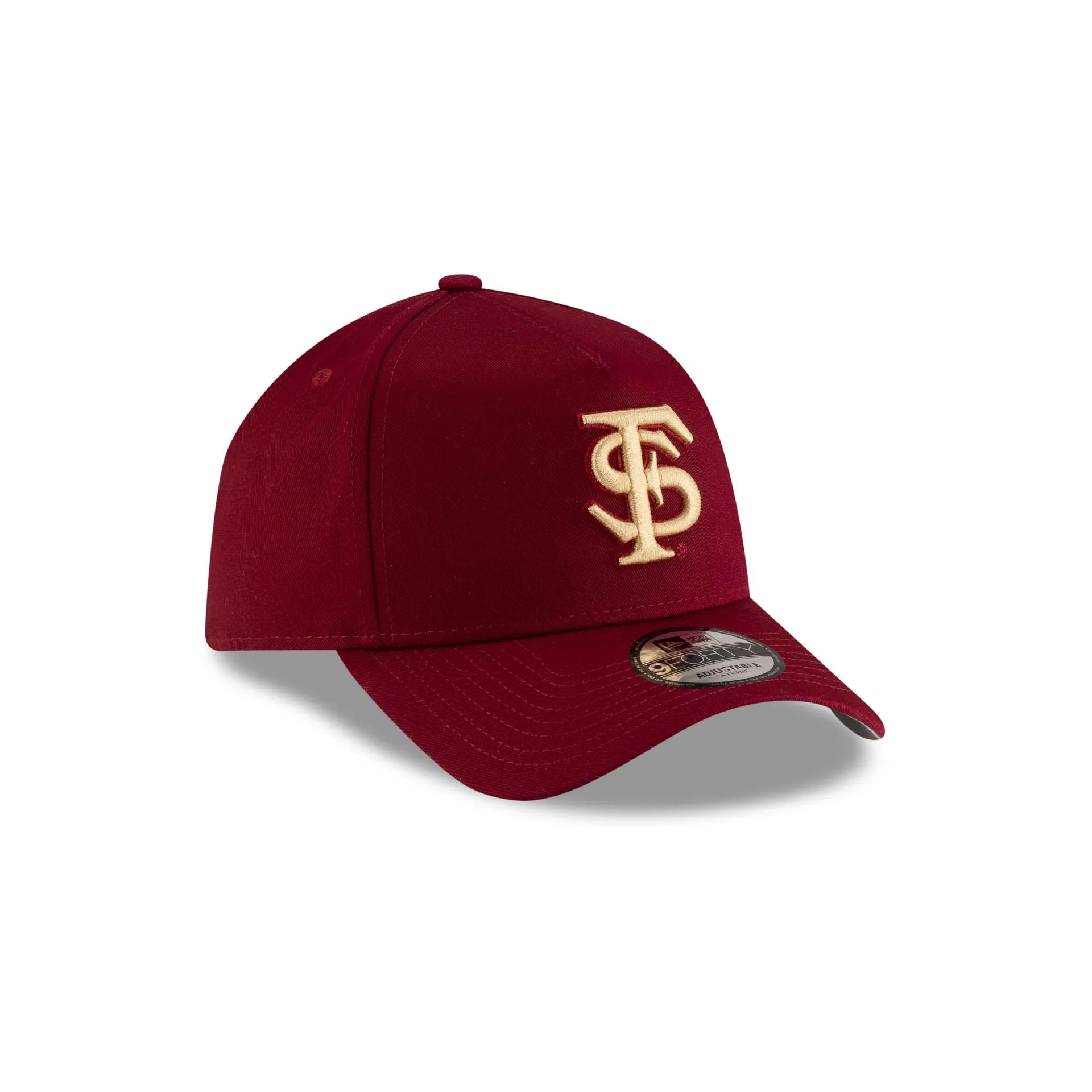 Florida State Seminoles Cardinal Red 9FORTY A-Frame Snapback Hat sold by New Era