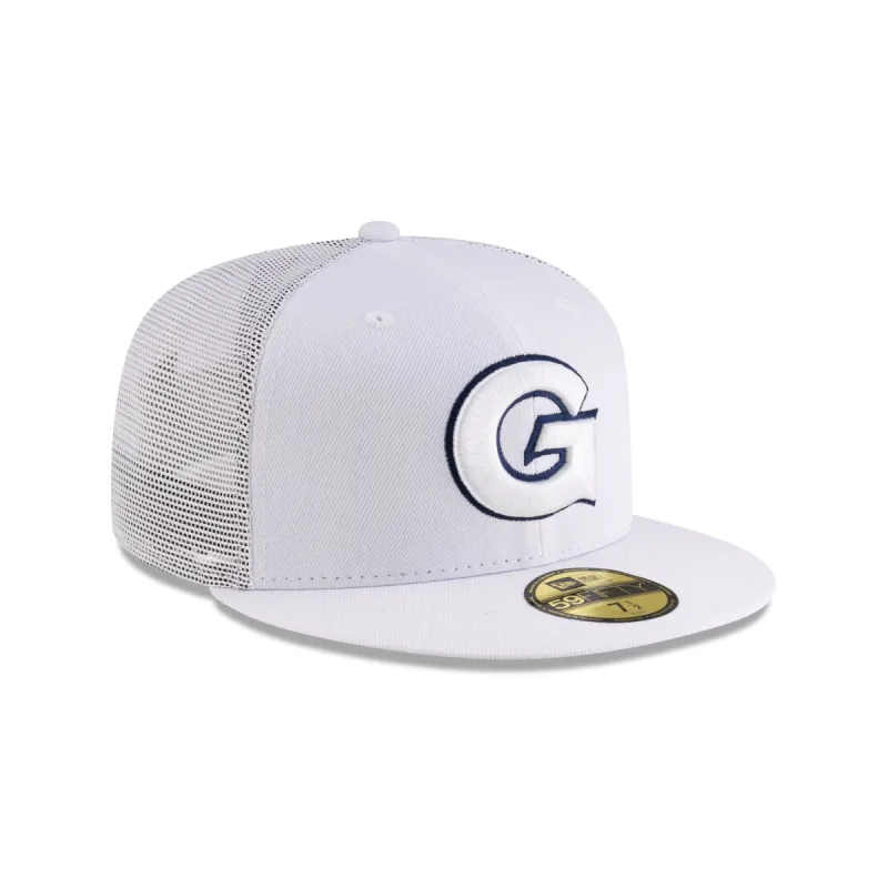 Georgetown Hoyas White 59FIFTY Fitted Trucker Hat sold by New Era