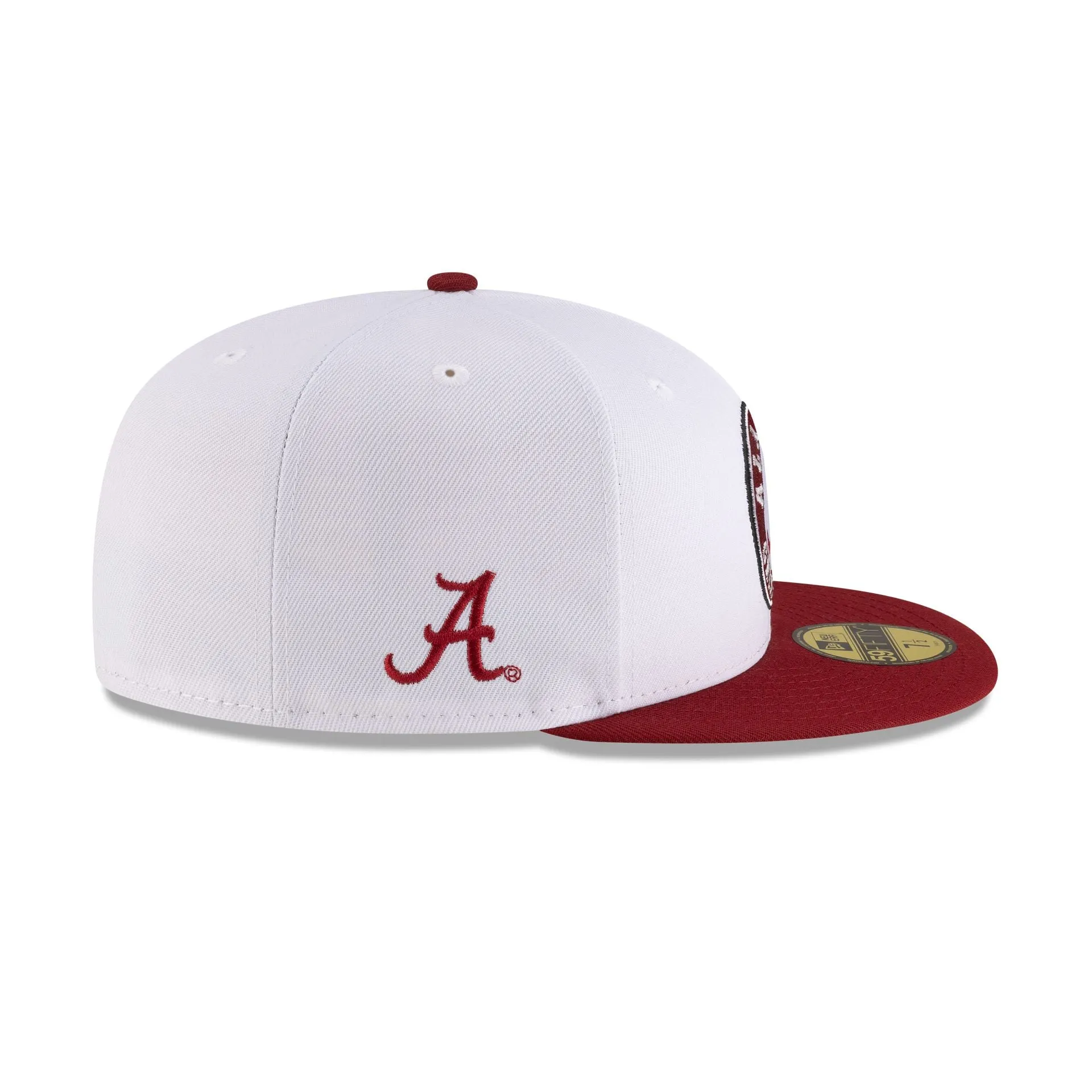 Alabama Crimson Tide White 59FIFTY Fitted sold by New Era product image thumbnail 4