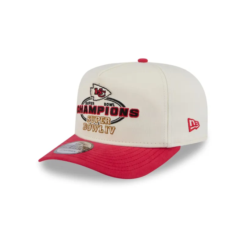 Kansas City Chiefs Chrome White Champions Golfer Hat made by New Era