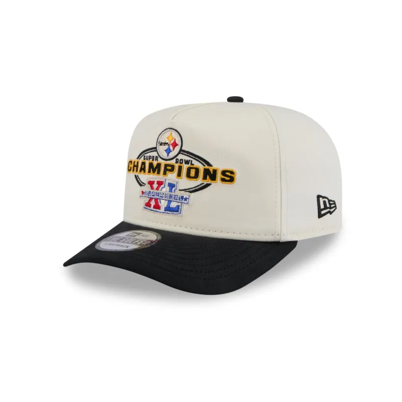 Pittsburgh Steelers Chrome White Champions Golfer Hat sold by New Era