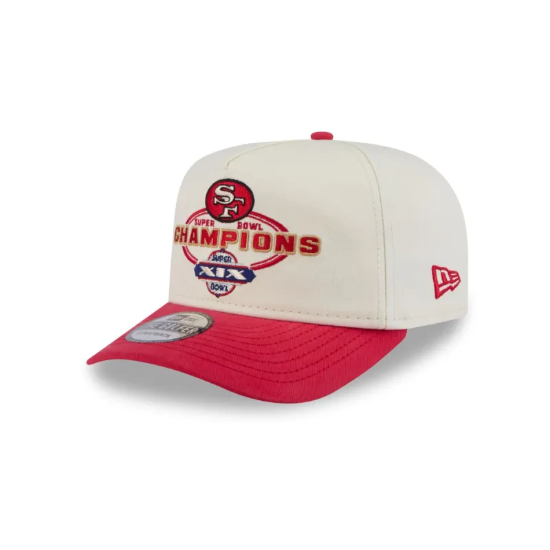 San Francisco 49ers Chrome White Champions Golfer Hat made by New Era