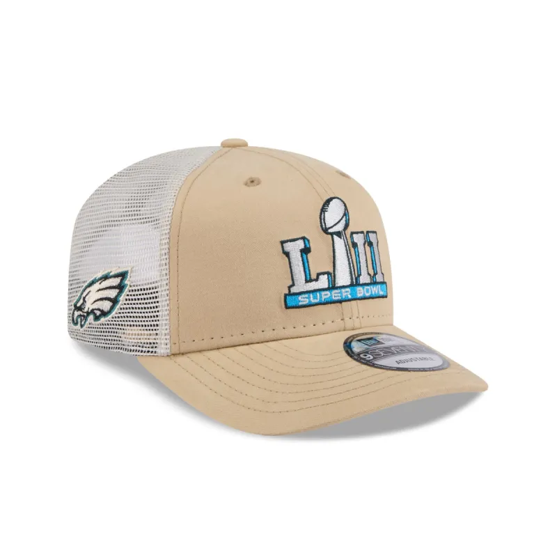Philadelphia Eagles Khaki Champions 9SEVENTY Stretch-Snap Hat sold by New Era