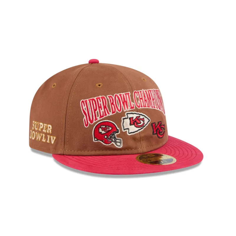 Kansas City Chiefs Champions Retro Crown 59FIFTY Fitted Hat sold by New Era