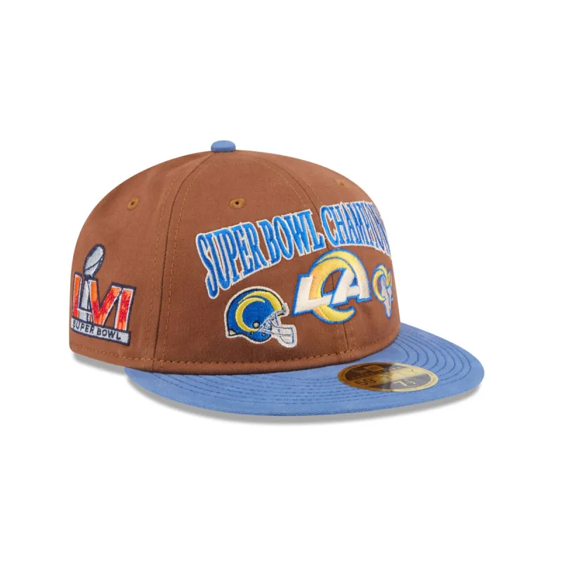 Los Angeles Rams Champions Retro Crown 59FIFTY Fitted Hat sold by New Era