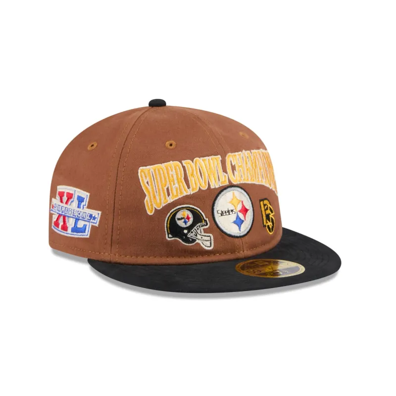 Pittsburgh Steelers Champions Retro Crown 59FIFTY Fitted Hat sold by New Era