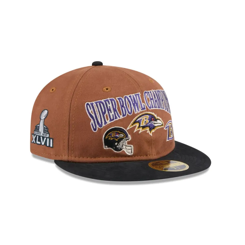 Baltimore Ravens Champions Retro Crown 59FIFTY Fitted Hat sold by New Era
