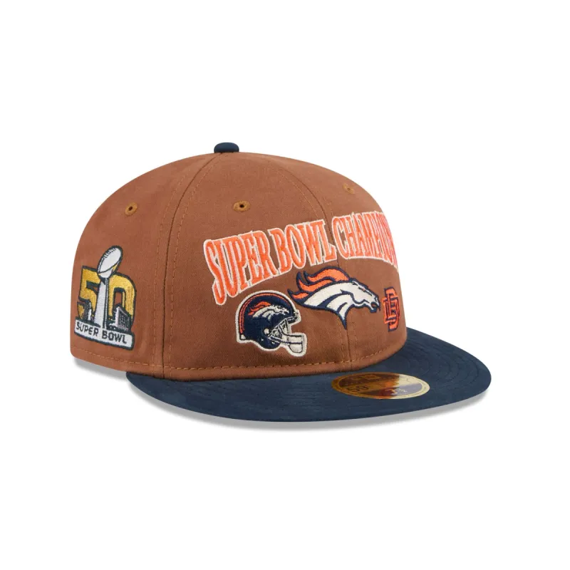 Denver Broncos Champions Retro Crown 59FIFTY Fitted Hat sold by New Era