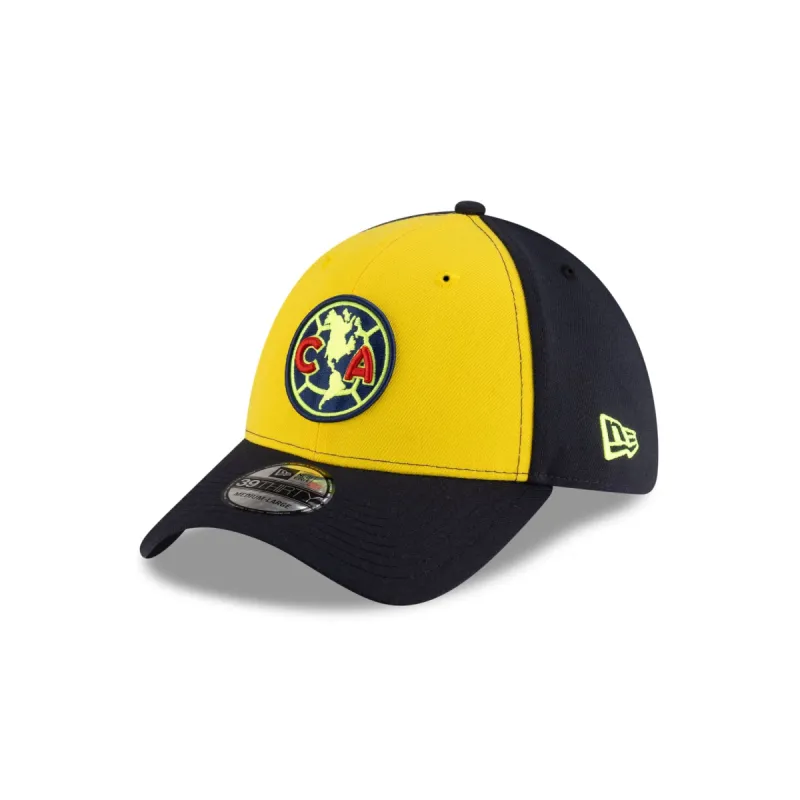 Club America Cyber Yellow 39THIRTY Stretch Fit Hat sold by New Era