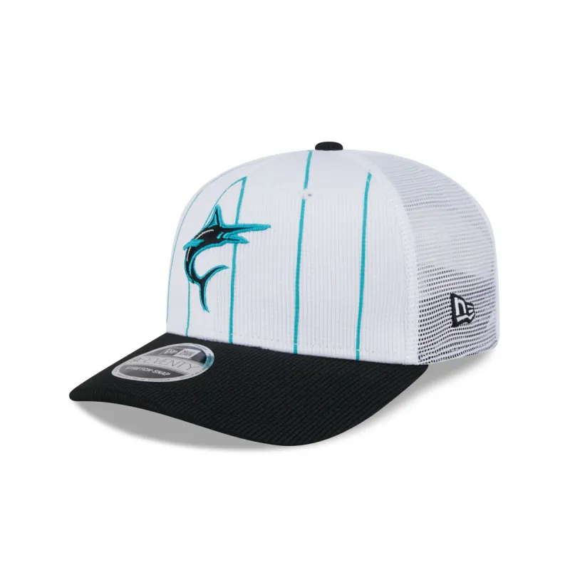 Miami Marlins 2025 Batting Practice 9SEVENTY Trucker Hat sold by New Era