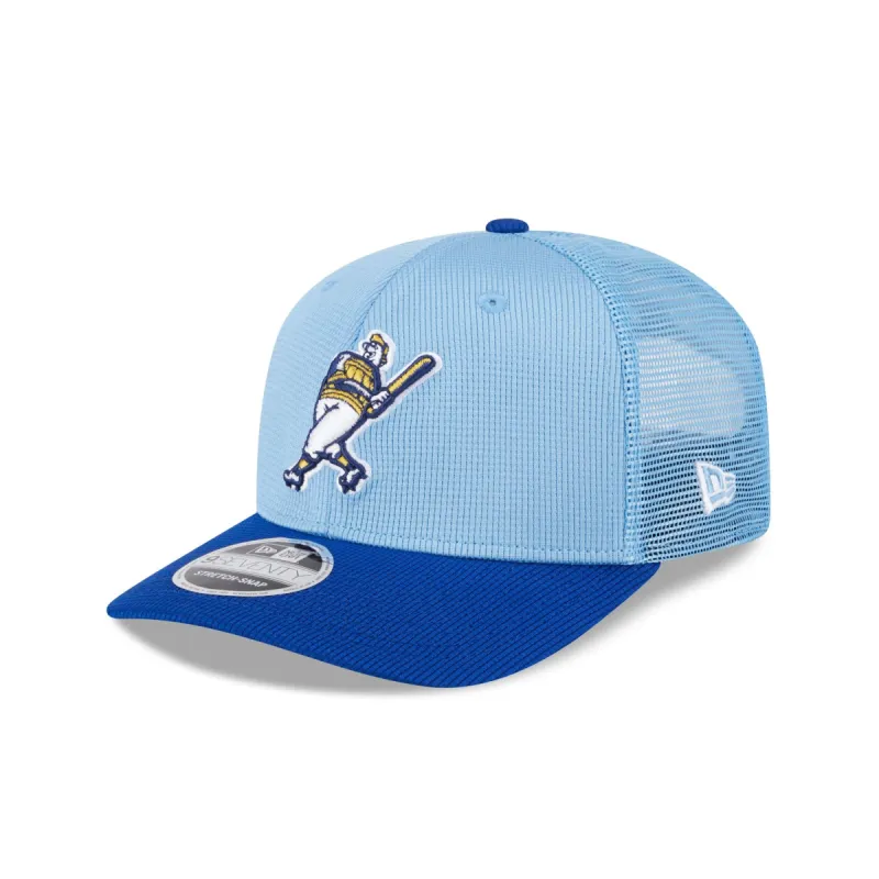 Milwaukee Brewers 2025 Batting Practice 9SEVENTY Trucker Hat sold by New Era