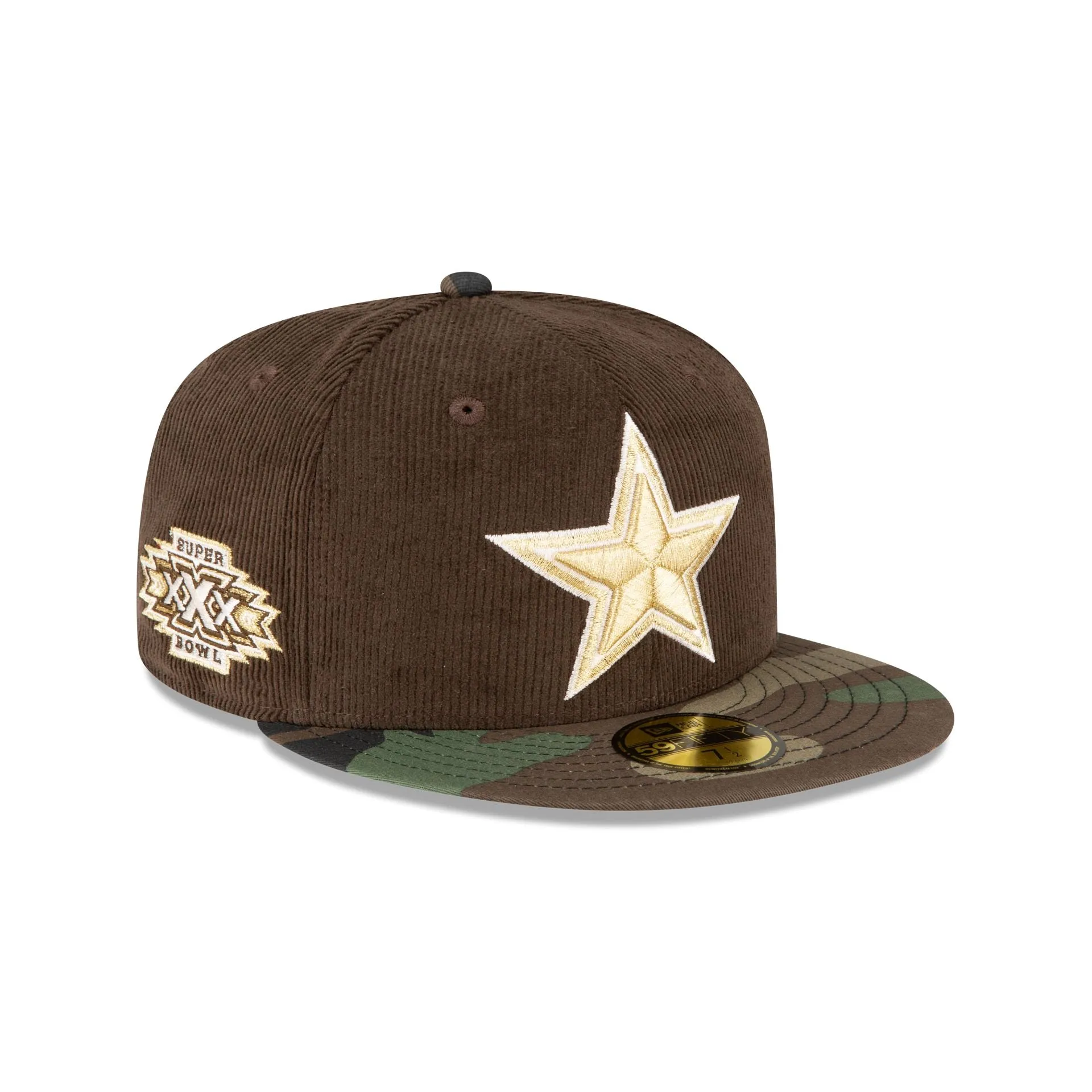Just Caps Brown Camo Dallas Cowboys 59FIFTY Fitted Hat sold by New Era