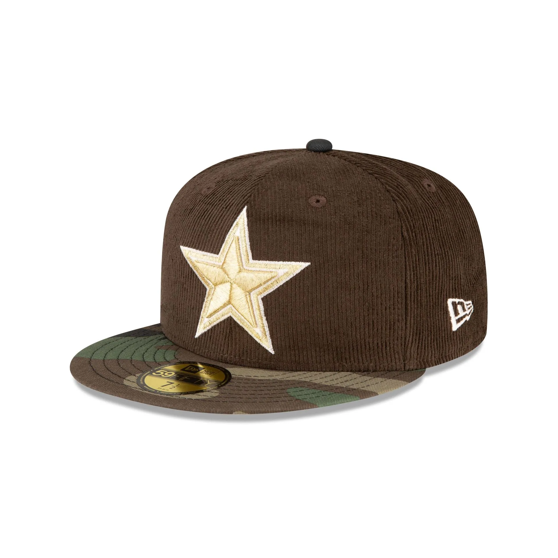 Just Caps Brown Camo Dallas Cowboys 59FIFTY Fitted Hat sold by New Era product image thumbnail 3