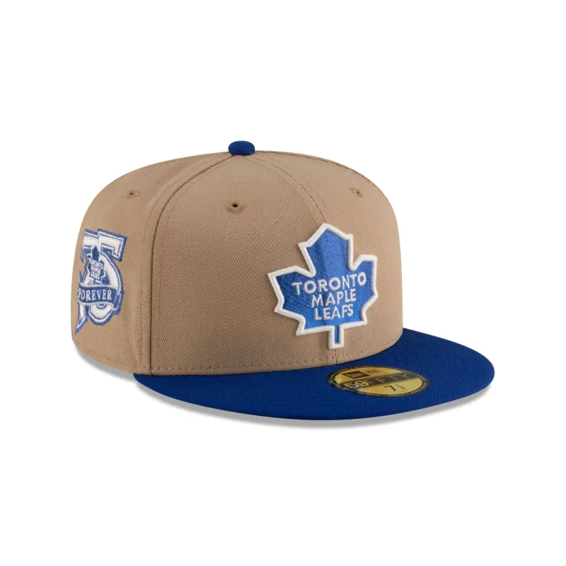 Toronto Maple Leafs Camel 59FIFTY Fitted Hat sold by New Era