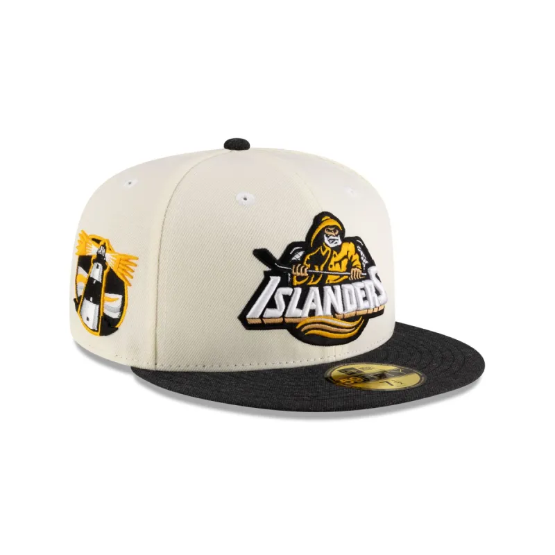 New York Islanders Chrome 59FIFTY Fitted Hat made by New Era