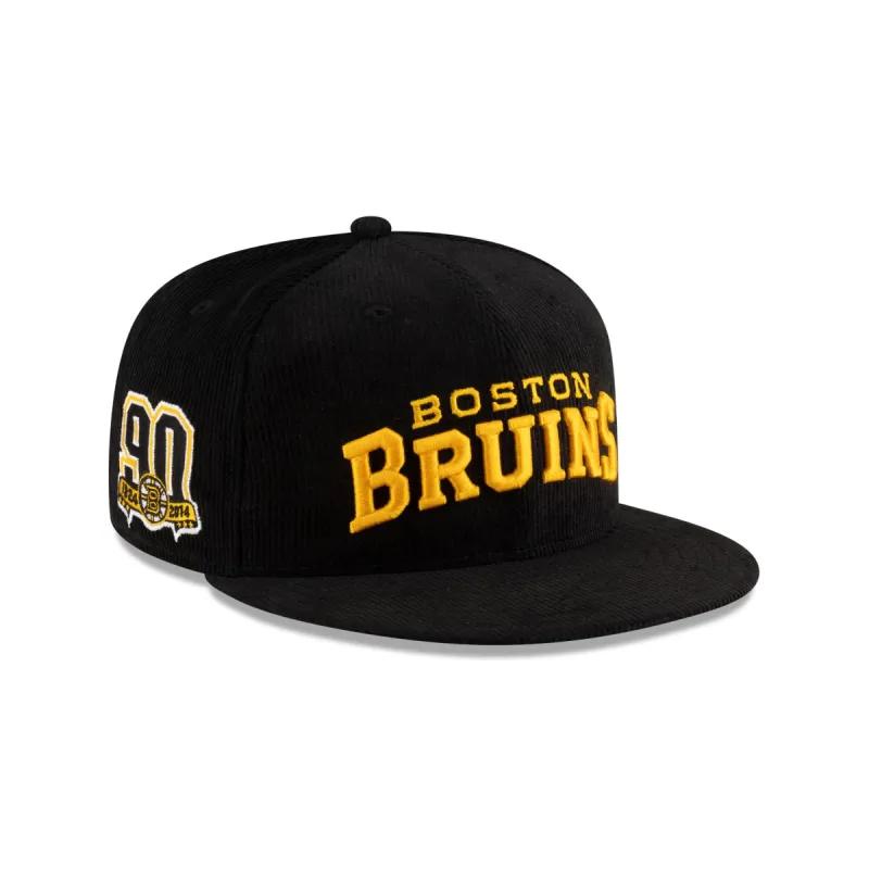 Boston Bruins Black Corduroy 59FIFTY Fitted Hat sold by New Era
