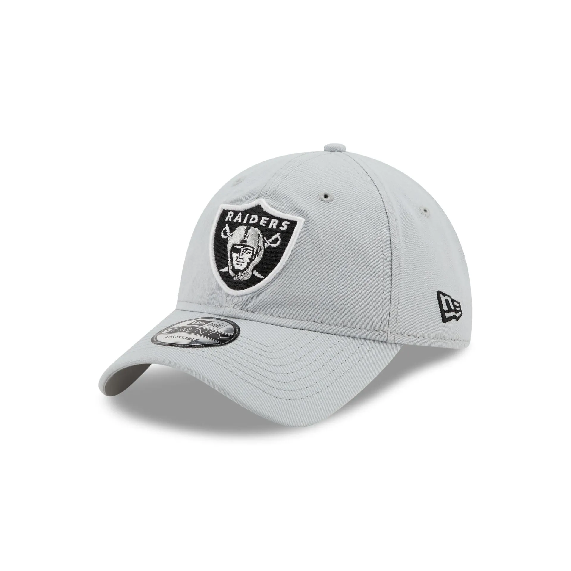 Las Vegas Raiders Core Classic Gray 9TWENTY Adjustable Hat sold by New Era