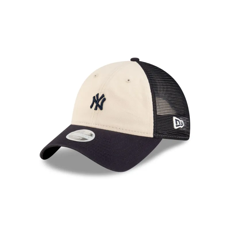 New York Yankees Women's Navy 9TWENTY Trucker Hat sold by New Era