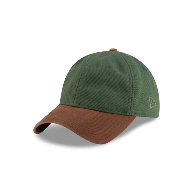 New Era Cap Heavy Twill Green 9TWENTY Adjustable Hat sold by New Era