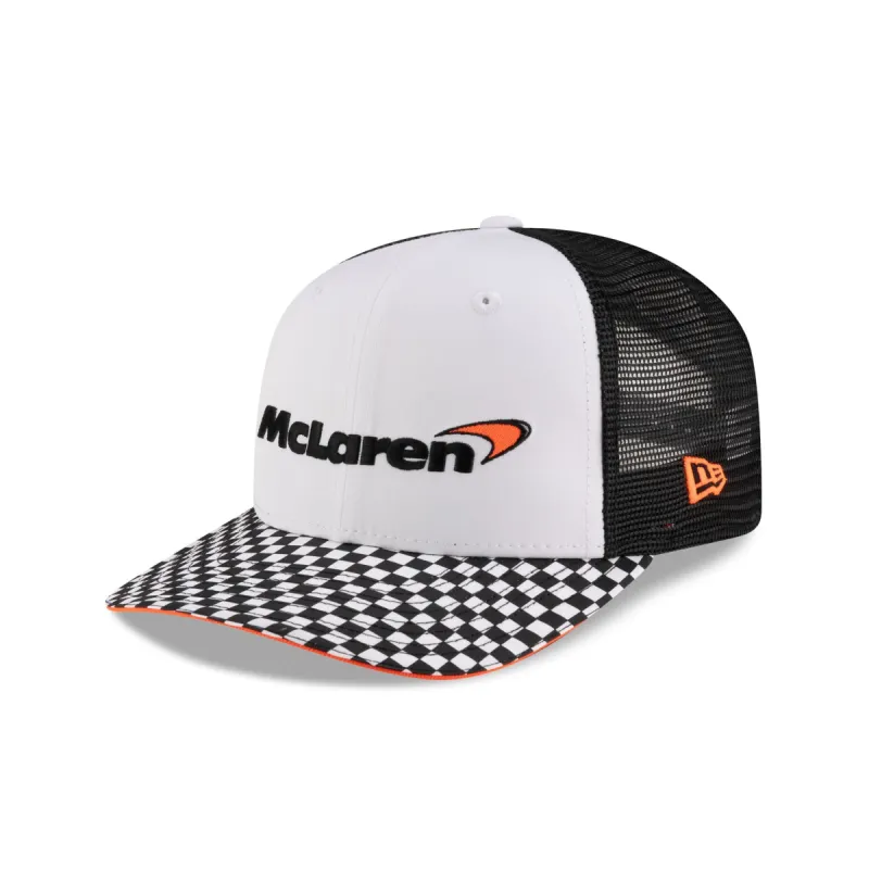 McLaren Formula 1 Team Checkered Visor 9FIFTY Pre-Curve Snapback Hat sold by New Era