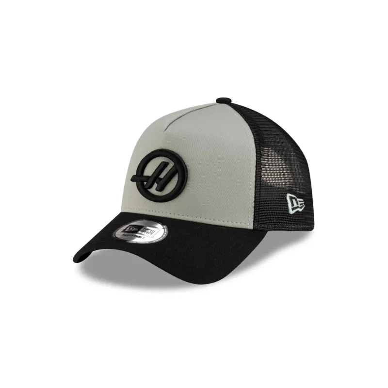 MoneyGram Haas F1 Team Seasonal 9FORTY A-Frame Trucker Hat sold by New Era