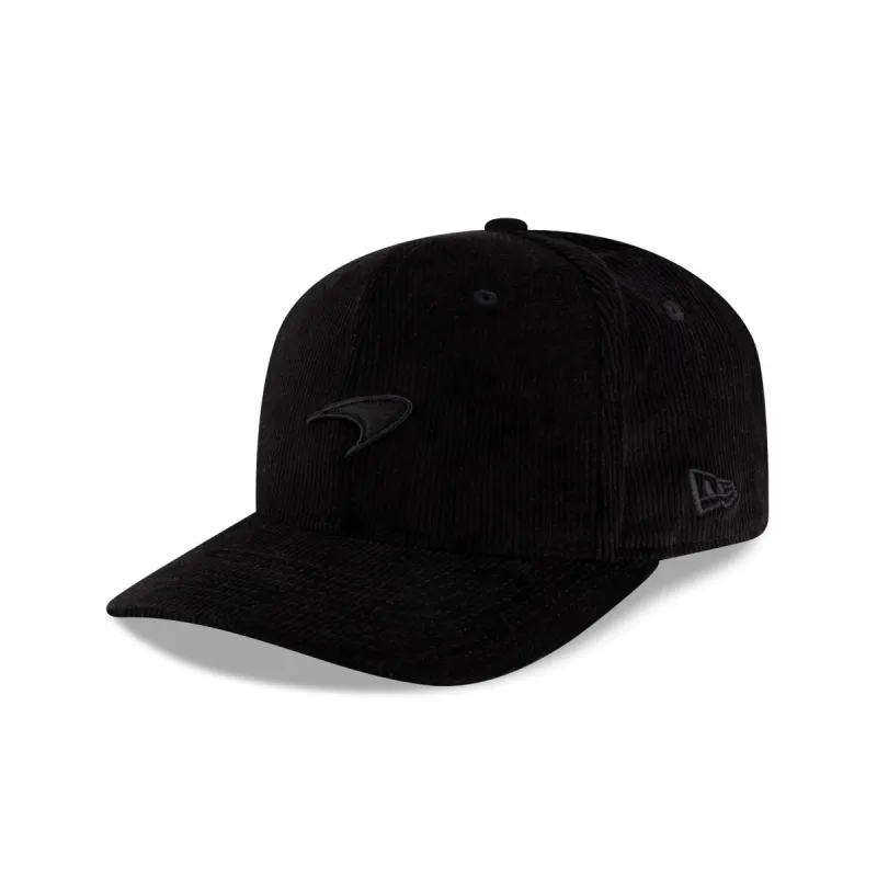 McLaren Formula 1 Team Black Cord 9FIFTY Pre-Curve Snapback Hat sold by New Era
