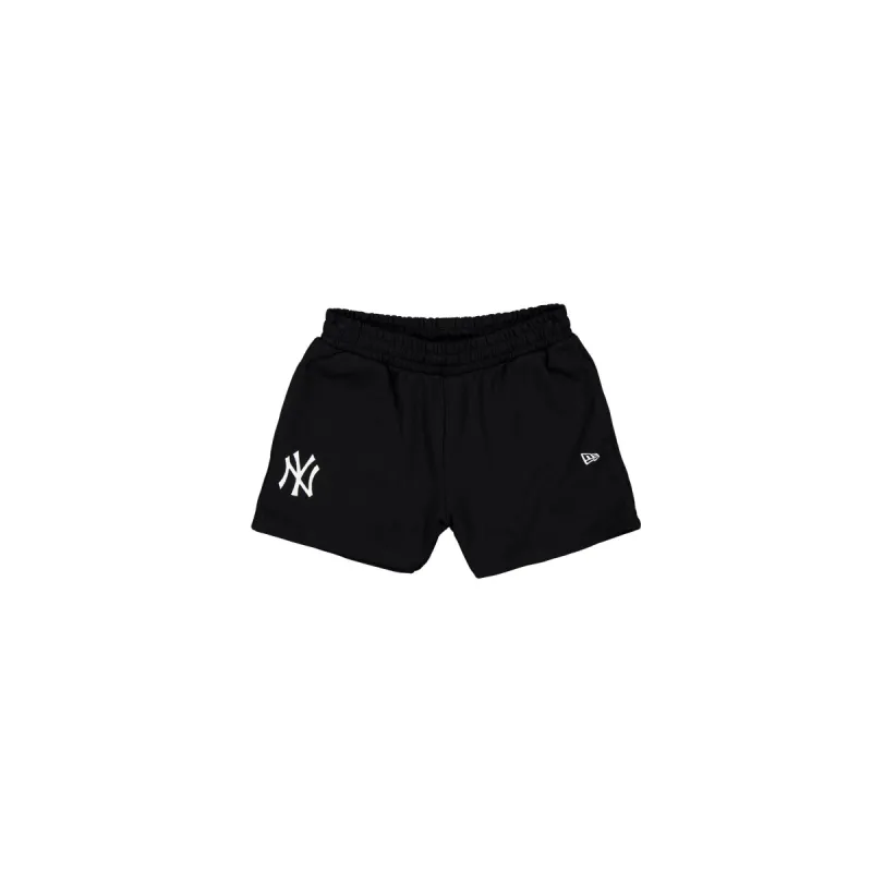 New York Yankees Women's High Waisted Black Shorts sold by New Era