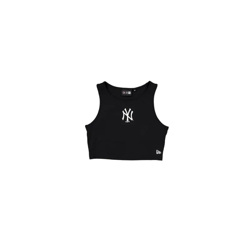 New York Yankees Women's Cropped Black Tank Top sold by New Era