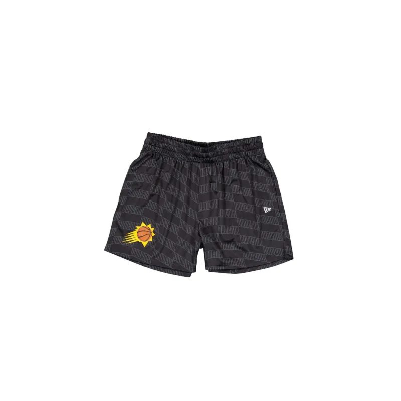 Phoenix Suns Black All-Over-Print Shorts sold by New Era