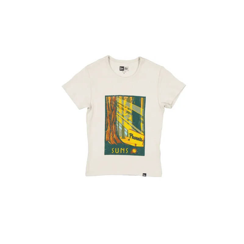 Phoenix Suns 2025 All-Star Game Victory Grove Women's Stone T-Shirt sold by New Era