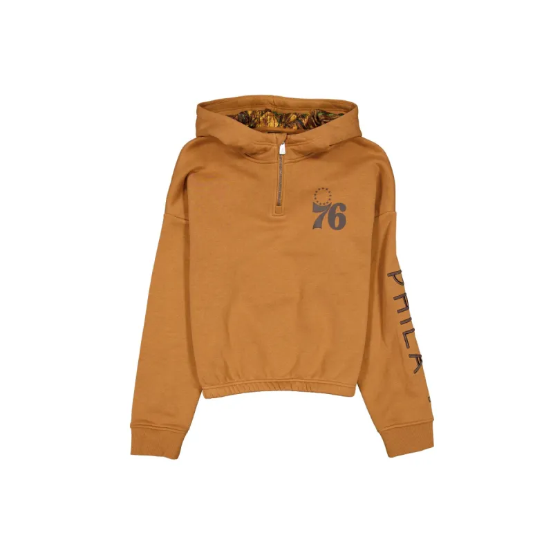 Philadelphia 76ers 2025 All-Star Game Victory Grove Women's Light Bronze Hoodie sold by New Era