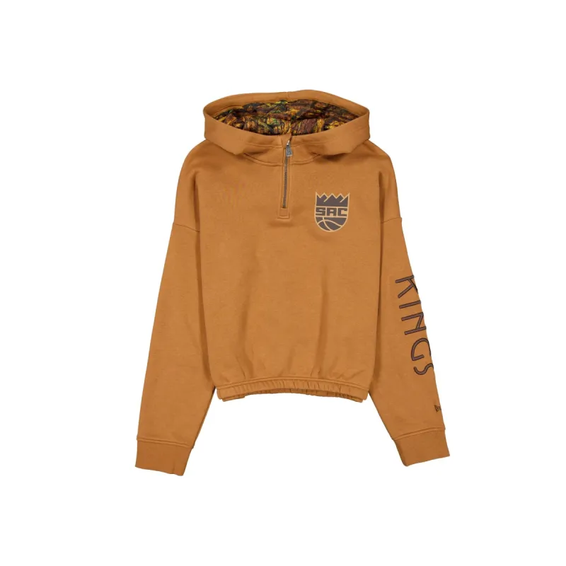 Sacramento Kings 2025 All-Star Game Victory Grove Women's Light Bronze Hoodie sold by New Era