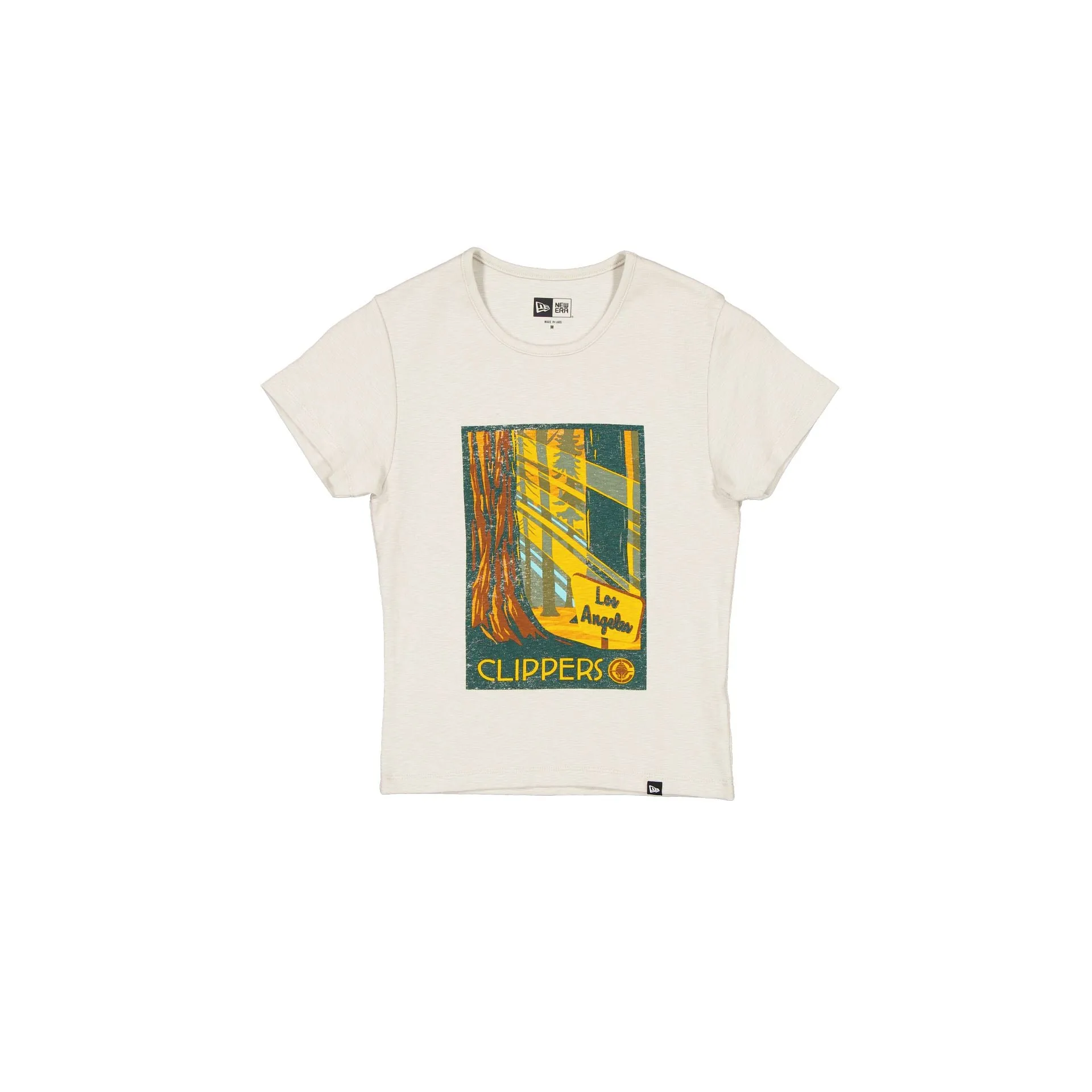 Los Angeles Clippers 2025 All-Star Game Victory Grove Women's Stone T-Shirt sold by New Era