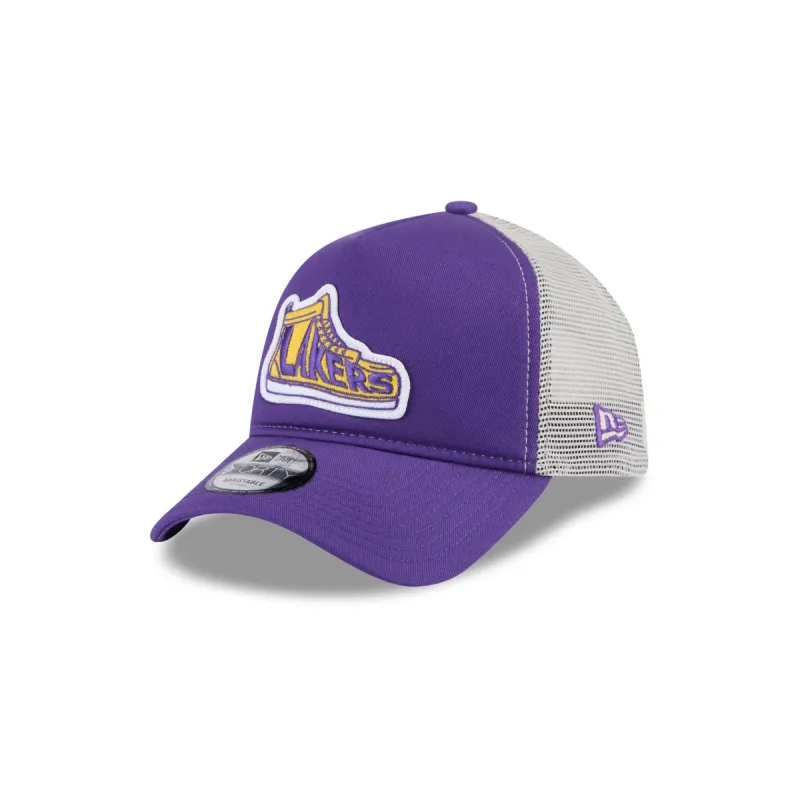 Los Angeles Lakers 2025 All-Star Game Fan Pack 9FORTY A-Frame Trucker Hat sold by New Era
