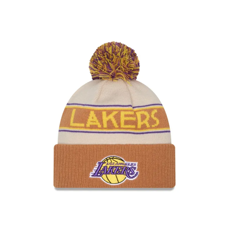 Los Angeles Lakers 2025 All-Star Game Fan Pack Pom Knit Hat sold by New Era