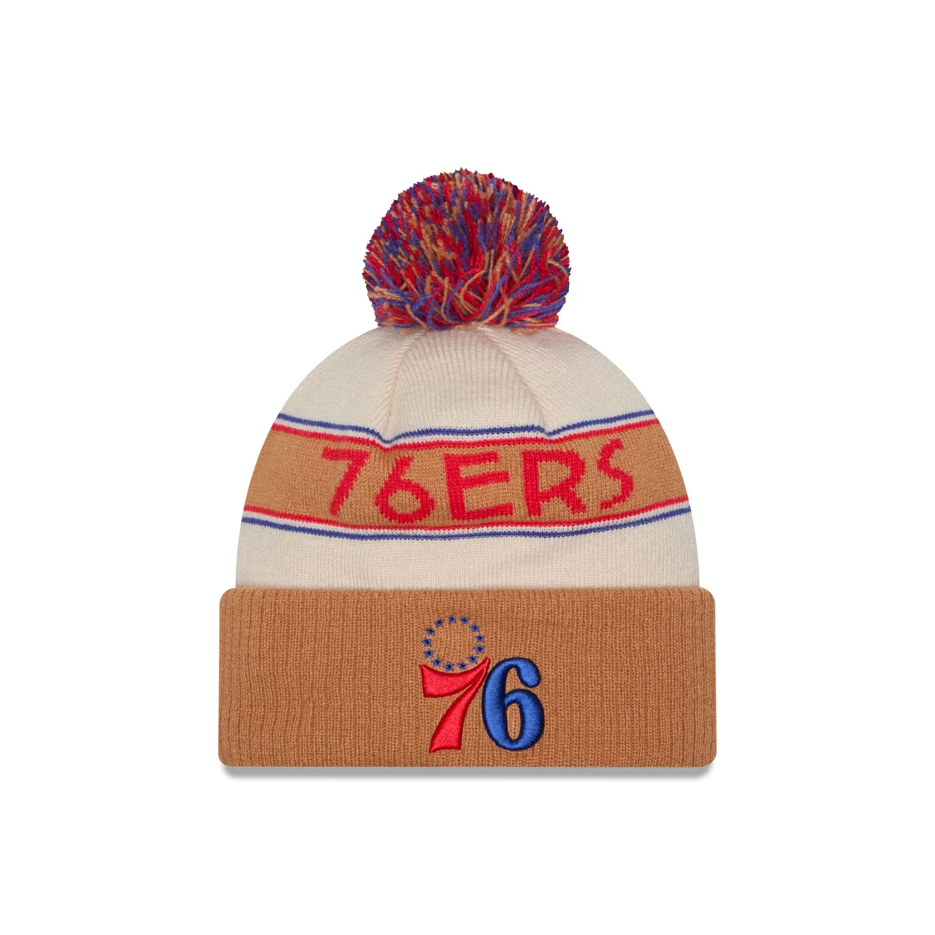 Philadelphia 76ers 2025 All-Star Game Fan Pack Pom Knit Hat sold by New Era