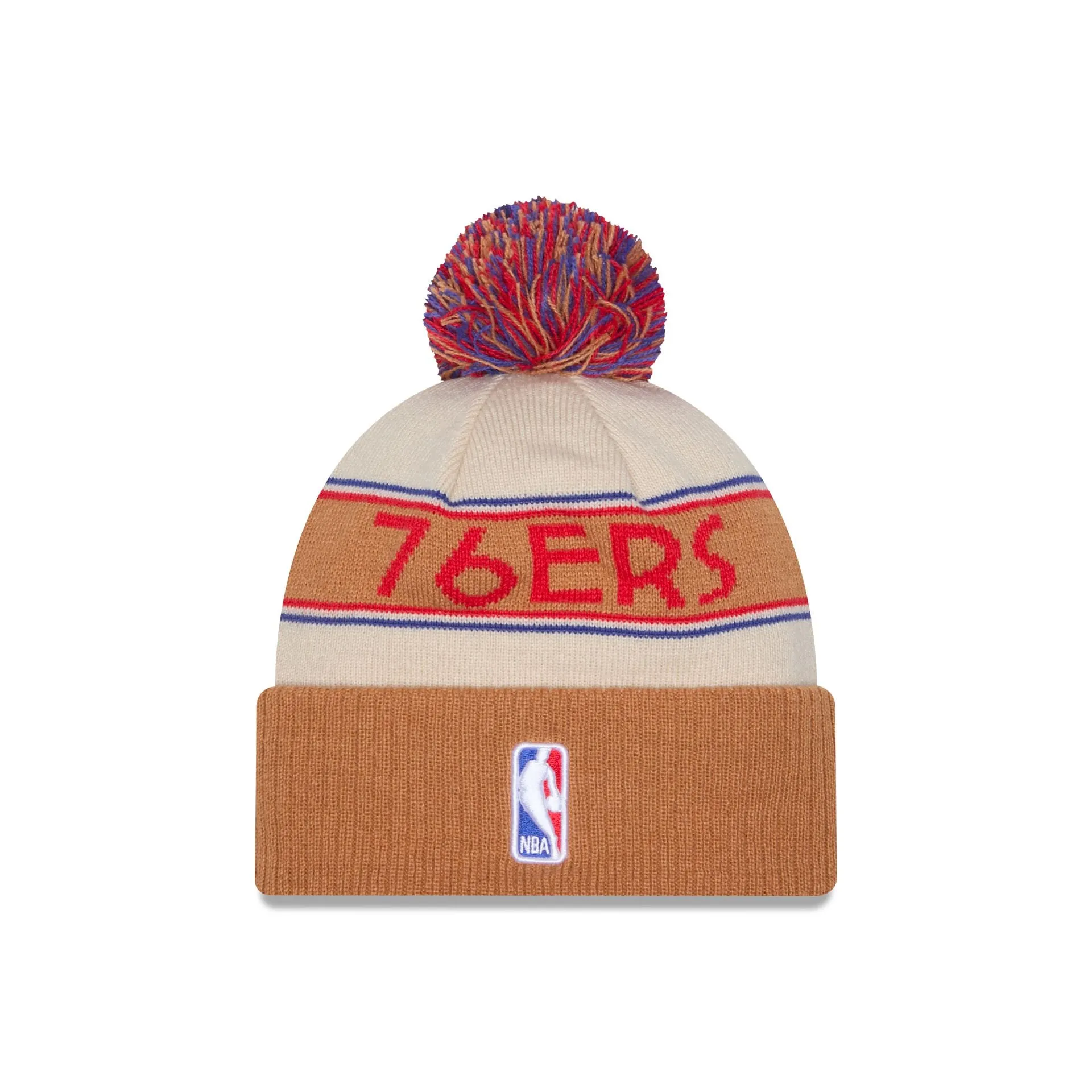 Philadelphia 76ers 2025 All-Star Game Fan Pack Pom Knit Hat sold by New Era product image thumbnail 2