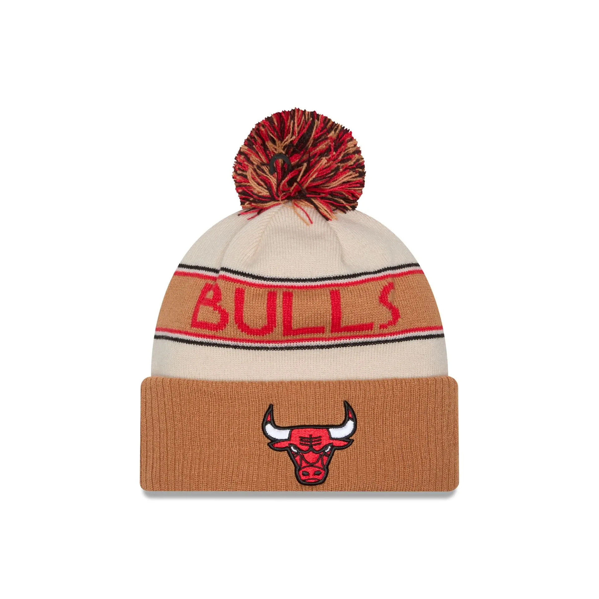 Chicago Bulls 2025 All-Star Game Fan Pack Pom Knit Hat sold by New Era