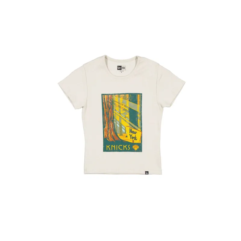 New York Knicks 2025 All-Star Game Victory Grove Women's Stone T-Shirt sold by New Era