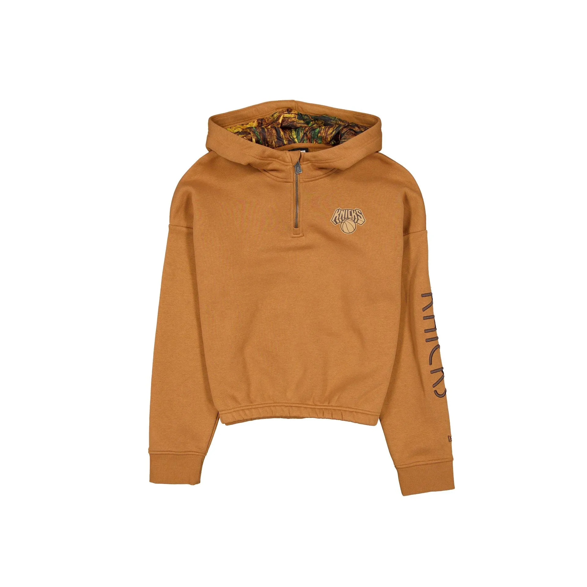 New York Knicks 2025 All-Star Game Victory Grove Women's Light Bronze Hoodie sold by New Era