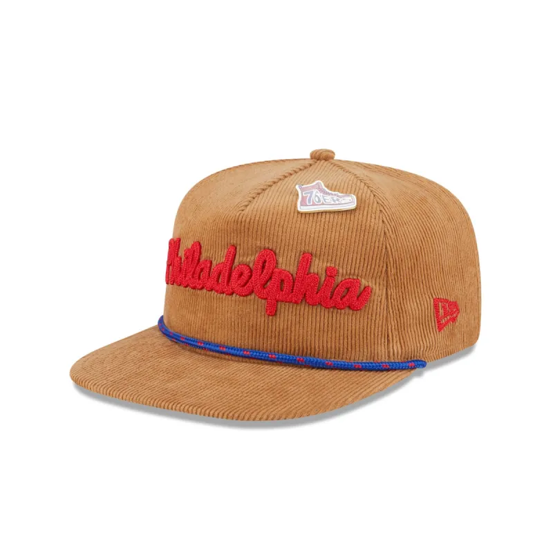 Philadelphia 76ers 2025 All-Star Game Fan Pack Corduroy Golfer Hat sold by New Era