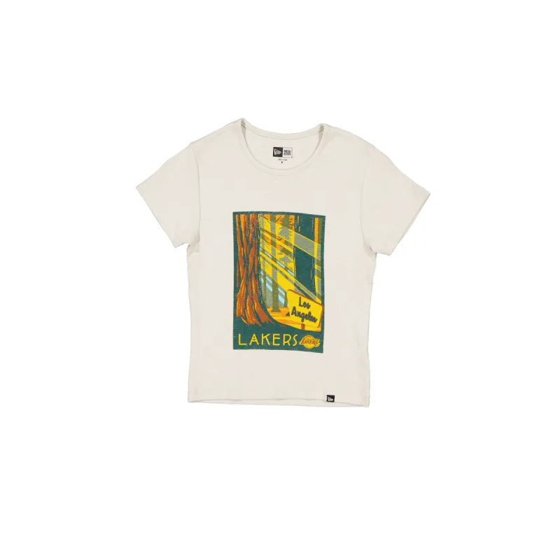 Los Angeles Lakers 2025 All-Star Game Victory Grove Women's Stone T-Shirt sold by New Era