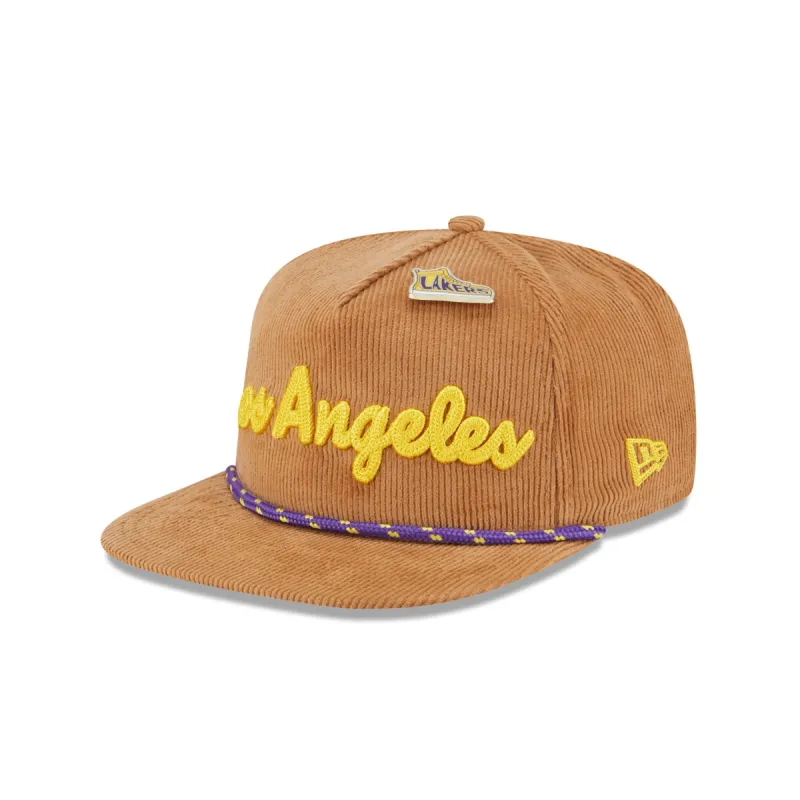 Los Angeles Lakers 2025 All-Star Game Fan Pack Corduroy Golfer Hat sold by New Era