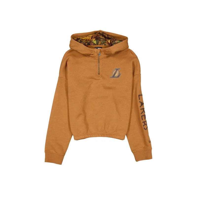 Los Angeles Lakers 2025 All-Star Game Victory Grove Women's Light Bronze Hoodie sold by New Era