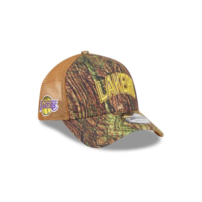 Los Angeles Lakers 2025 All-Star Game Fan Pack Grove 9FORTY A-Frame Trucker Hat sold by New Era