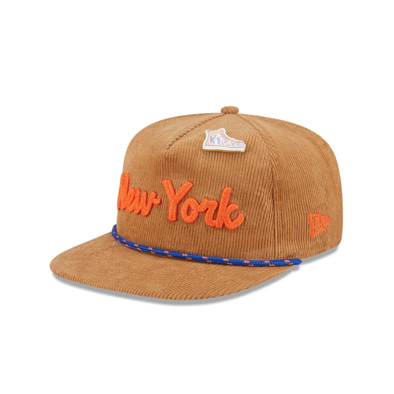 New York Knicks 2025 All-Star Game Fan Pack Corduroy Golfer Hat sold by New Era