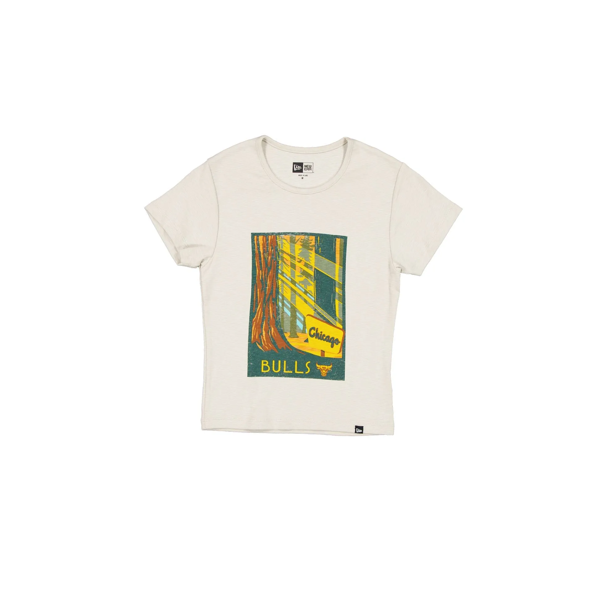 Chicago Bulls 2025 All-Star Game Victory Grove Women's Stone T-Shirt sold by New Era